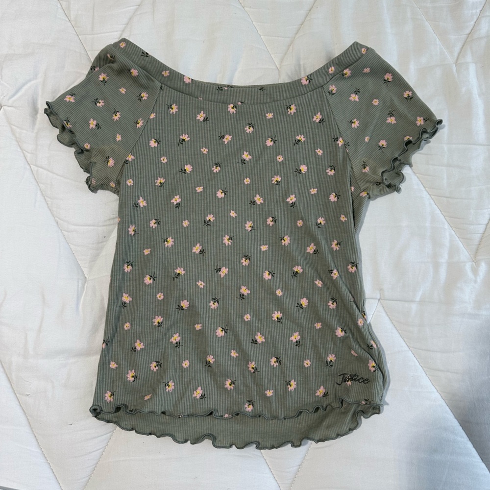 justice floral top